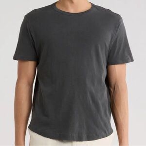 Buck Mason Short Sleeve Crewneck T-Shirt in Charcoal Gray